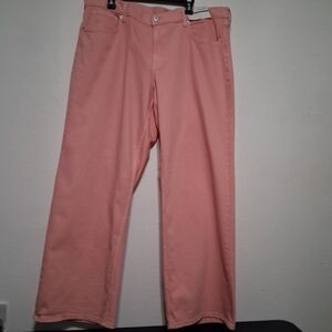 Pink Wide-Leg Skater Jean
